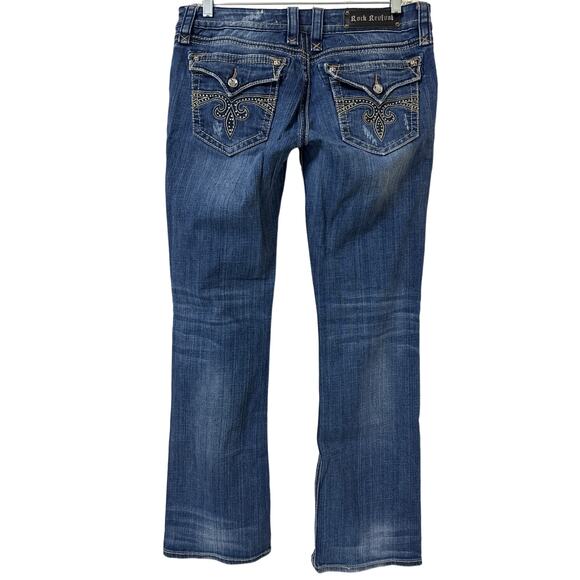 Rock Revival Sora Boot Size 31 Flap Pocket Jeans Excellent Pre Owned Condition - Picture 1 of 7